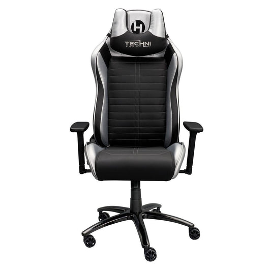 Ergonomic Racing Style Gaming  Chair - Silver