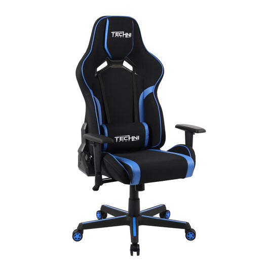 Techni Sport TSF-71 Fabric Office-PC Gaming Chair, Blue