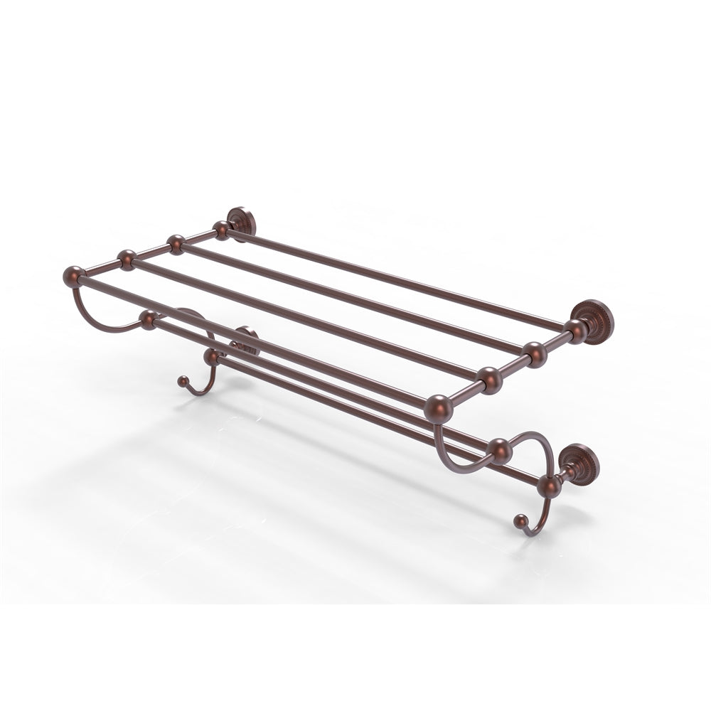 DT-HTL/24-5-CA Dottingham Collection 24 Inch Train Rack Towel Shelf, Antique Copper