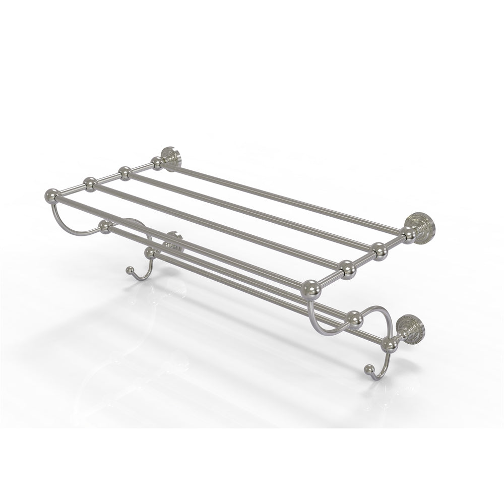 DT-HTL/24-5-SN Dottingham Collection 24 Inch Train Rack Towel Shelf, Satin Nickel