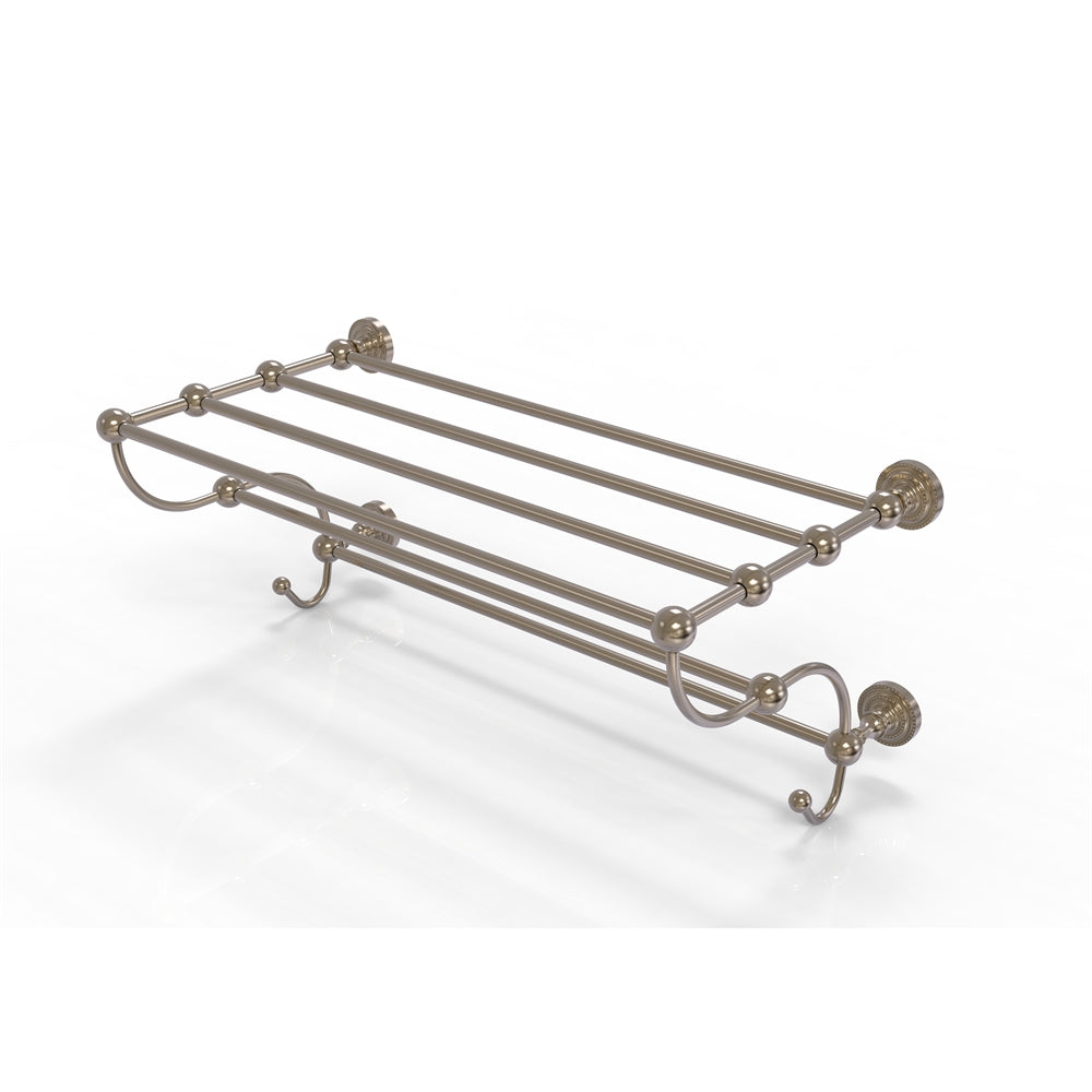 DT-HTL/36-5-PEW Dottingham Collection 36 Inch Train Rack Towel Shelf, Antique Pewter