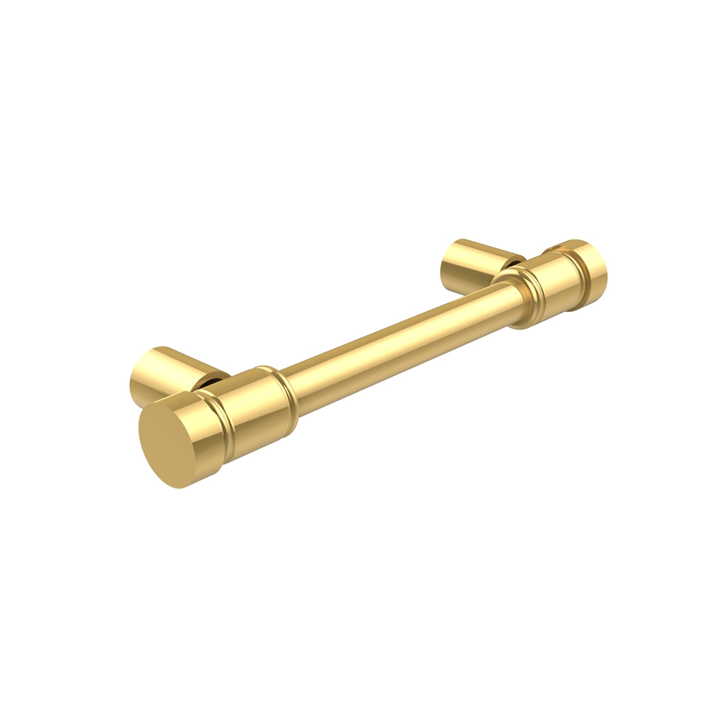 L-20-UNL 3 Inch Cabinet Pull, Unlacquered Brass