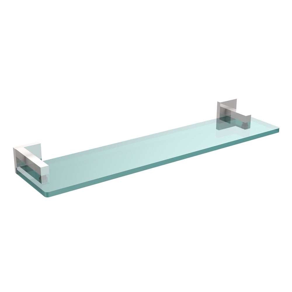 MT-1-22-PC Montero Collection 22 Inch Glass Vanity Shelf with Beveled Edges, Polished Chrome