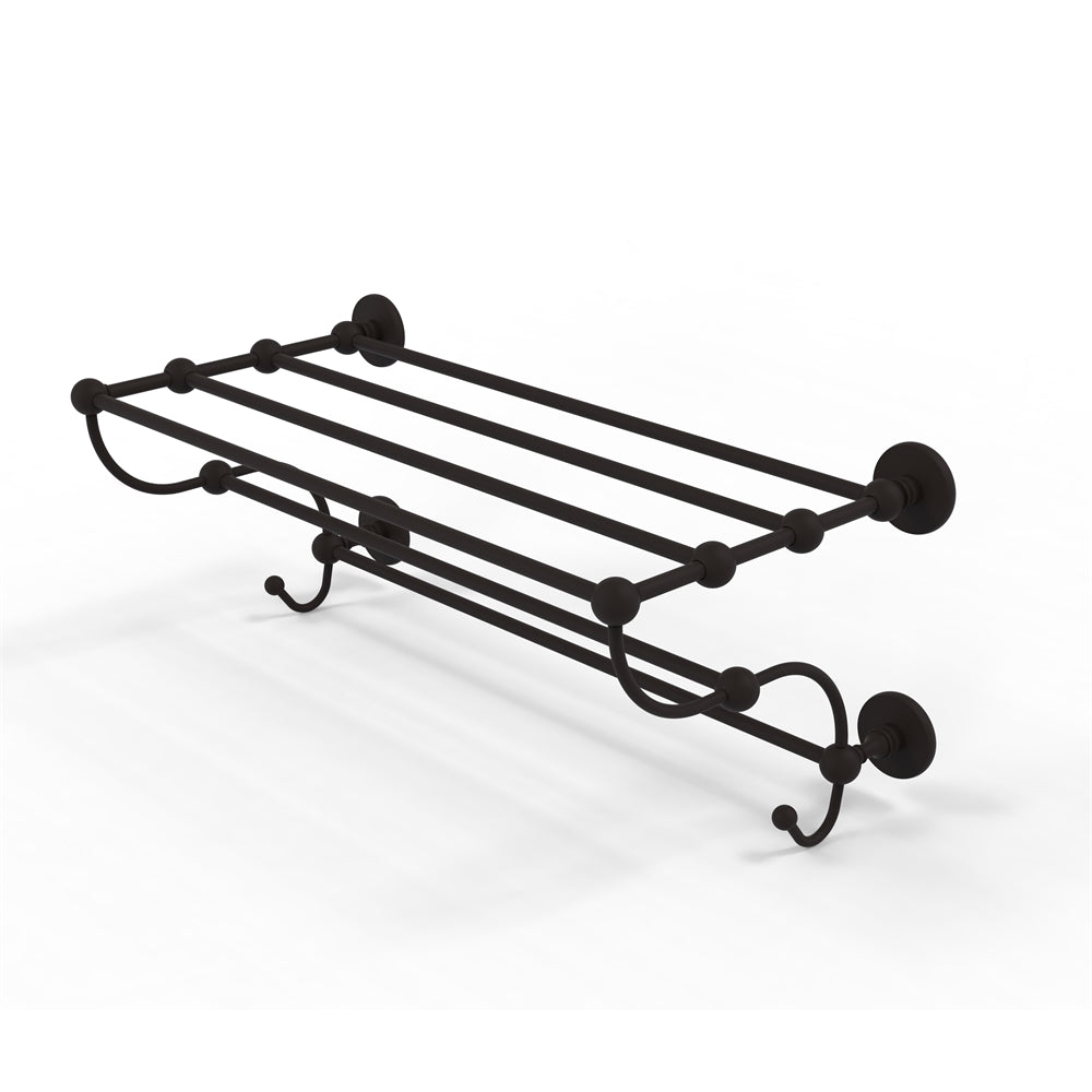 P1000-HTL/24-5-ORB Prestige Skyline Collection 24 Inch Train Rack Towel Shelf, Oil Rubbed Bronze