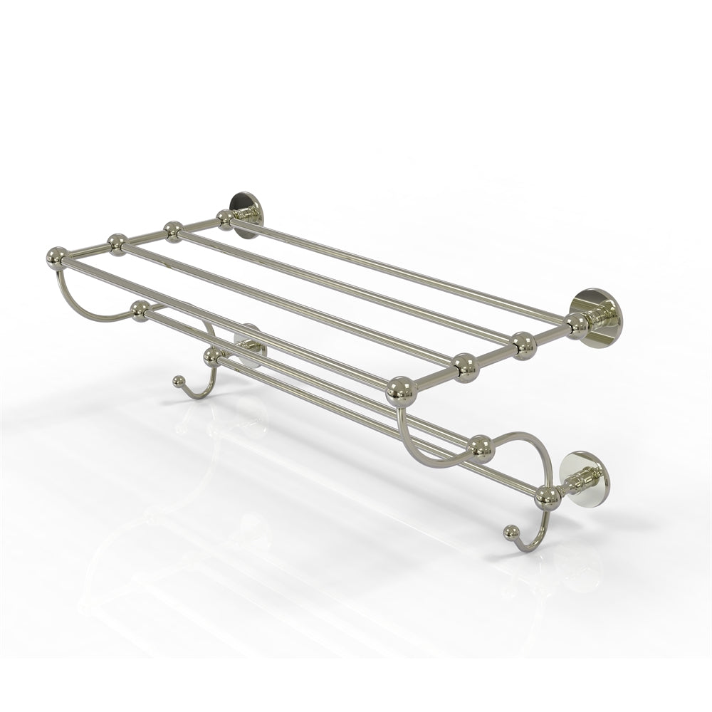 P1000-HTL/24-5-PNI Prestige Skyline Collection 24 Inch Train Rack Towel Shelf, Polished Nickel