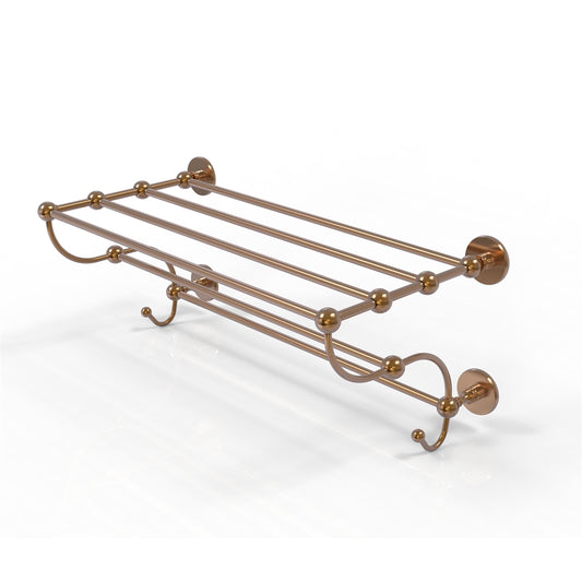 P1000-HTL/36-5-BBR Prestige Skyline Collection 36 Inch Train Rack Towel Shelf, Brushed Bronze