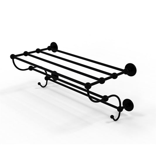 P1000-HTL/36-5-BKM Prestige Skyline Collection 36 Inch Train Rack Towel Shelf, Matte Black