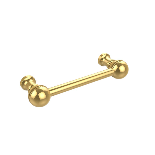 P-1/3-PB 3 Inch Beaded Cabinet Pull, Polished Brass