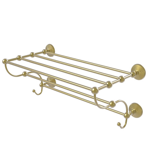 PMC-HTL/24-5-SBR Prestige Monte Carlo Collection 24 Inch Train Rack Towel Shelf, Satin Brass