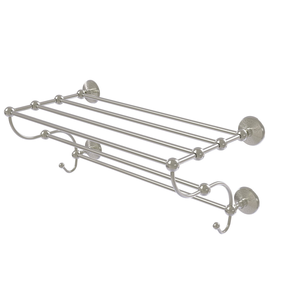 PMC-HTL/24-5-SN Prestige Monte Carlo Collection 24 Inch Train Rack Towel Shelf, Satin Nickel