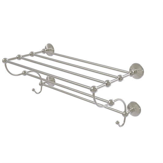 PMC-HTL/24-5-SN Prestige Monte Carlo Collection 24 Inch Train Rack Towel Shelf, Satin Nickel