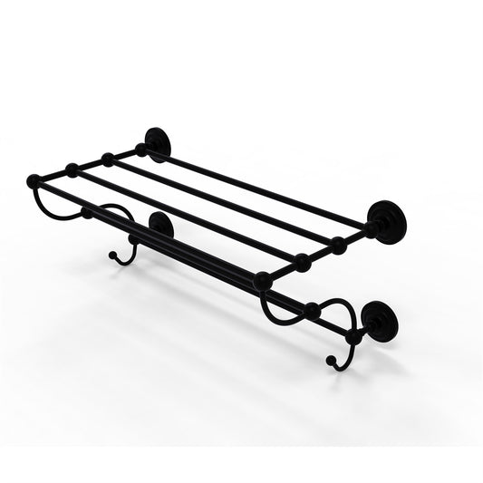 PQN-HTL/24-5-BKM Prestige Que New Collection 24 Inch Train Rack Towel Shelf, Matte Black