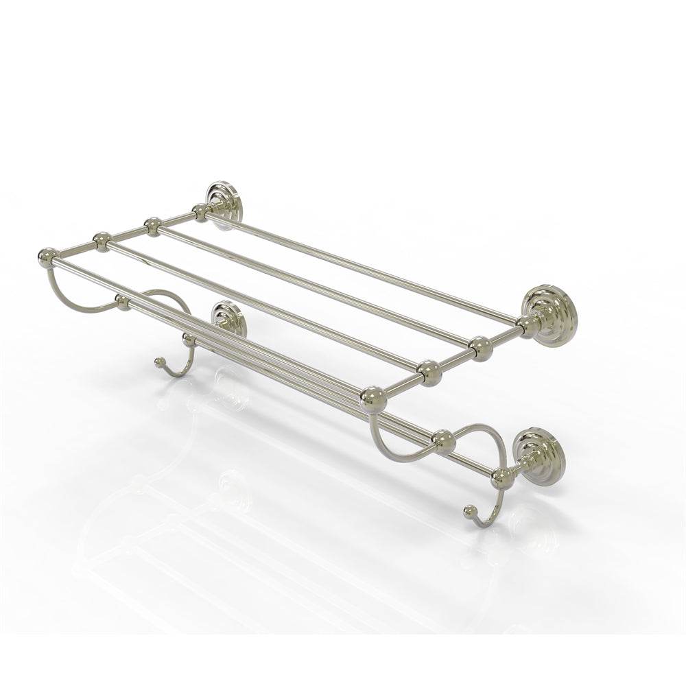 PQN-HTL/24-5-PNI Prestige Que New Collection 24 Inch Train Rack Towel Shelf, Polished Nickel