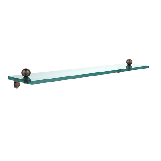 PR-1/22-VB 22 Inch Glass Vanity Shelf with Beveled Edges, Venetian Bronze