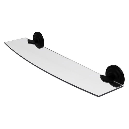 QN-33/24-BKM Que New Collection 24 Inch Glass Shelf, Matte Black