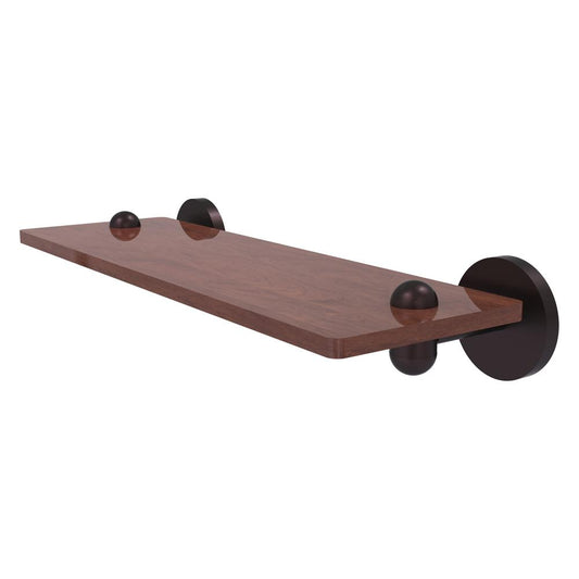 TA-1-16-IRW-ABZ Tango Collection 16 Inch Solid IPE Ironwood Shelf, Antique Bronze