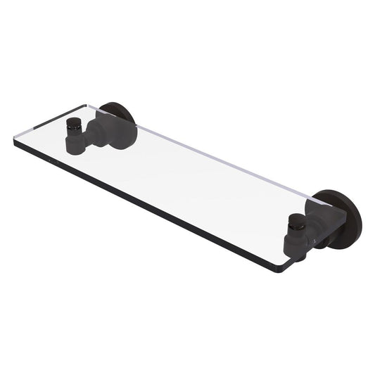 WS-1/16-ORB Washing Square Collection 16 Inch Glass Vanity Shelf with Beveled Edges, Oil Rubbed Bronze