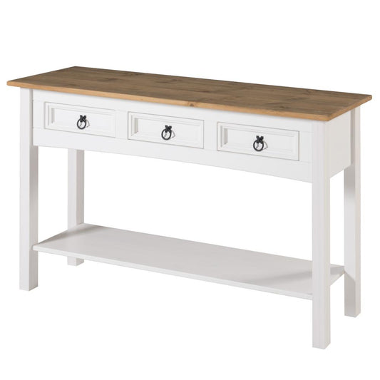 Model COW933 Cottage Series Wood Hall Table in Corona Snow