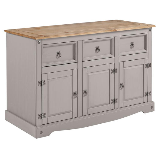 Model COG388 Cottage Series Wood Buffet Sideboard in Corona Gray