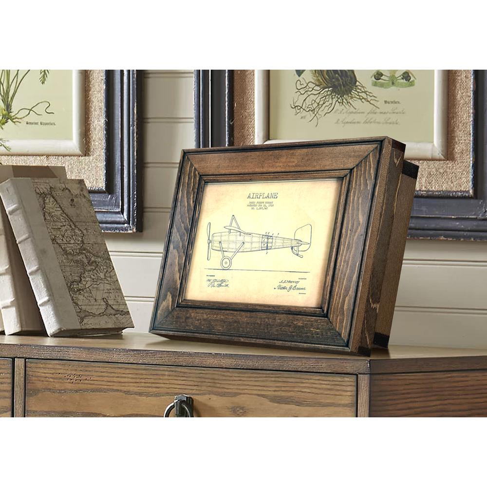 American Furniture Classics Model 8X10DW8 Picture Frame with Hidden, Locking Gun Concealment Feature