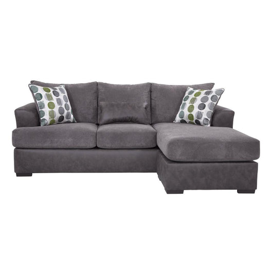 American Furniture Classics Sofa with Chaise - Dark Gray/Dark Charcoal