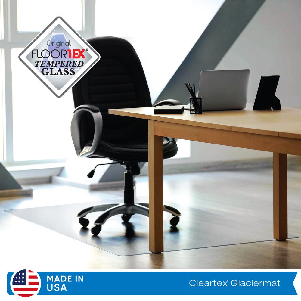 Glaciermat¬Æ Heavy Duty Glass Chair Mat for Hard Floors & Carpets - 36" x 42"