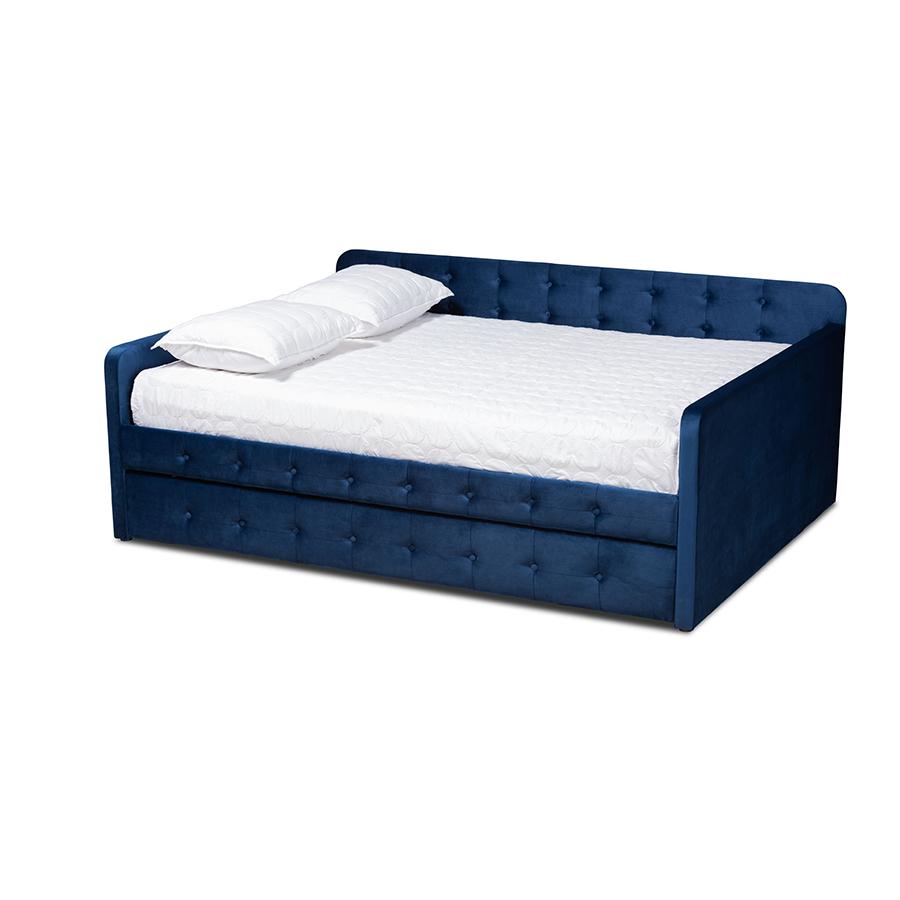 Button Tufted Full Size Daybed with Trundle