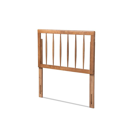 Valin Modern and Contemporary Ash Walnut Finished Wood Twin Size Headboard