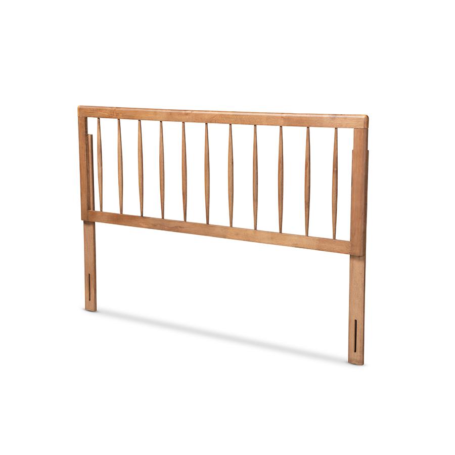 Valin Modern and Contemporary Ash Walnut Finished Wood Full Size Headboard