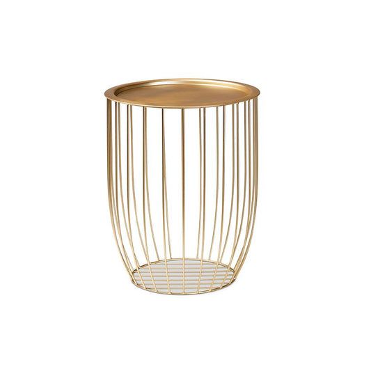 Baxton Studio Mabon Modern and Contemporary Gold Finished Metal End Table