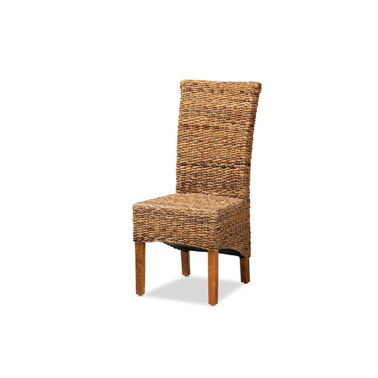 Brown Finished Wood Dining Chair