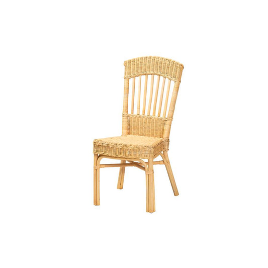 bali & pari Barito Modern Bohemian Natural Brown Rattan Dining Chair