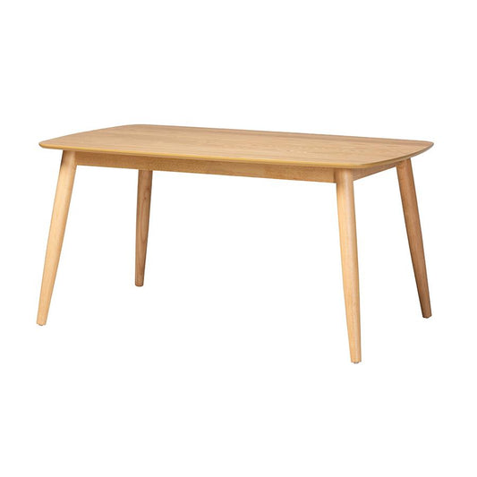 Baxton Studio Flora Mid-Century Modern Natural Oak Finished Wood Dining Table