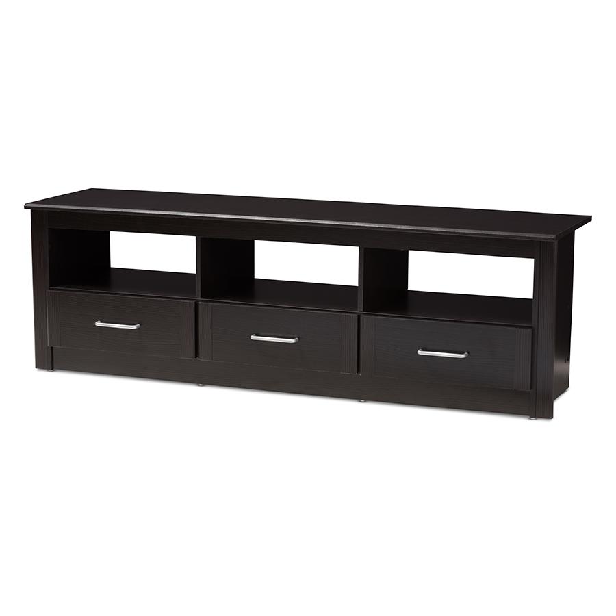 Baxton Studio Ryleigh Modern and Contemporary Wenge Brown Finished TV Stand