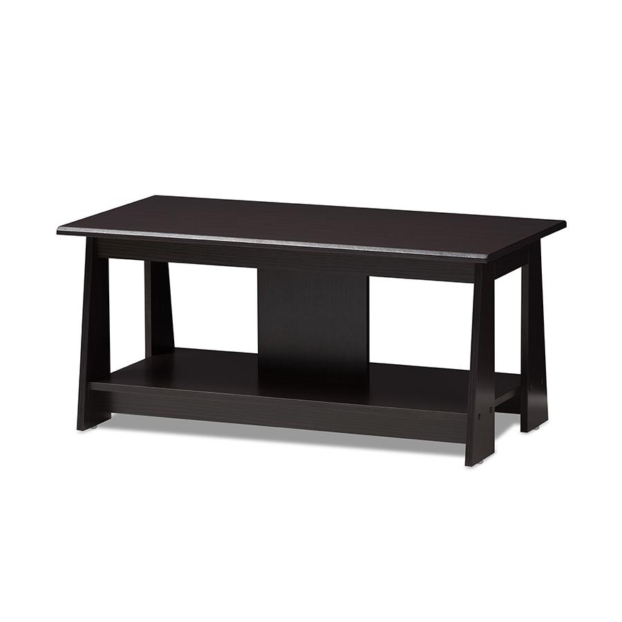 Fionan Modern and Contemporary Wenge Brown Finished Coffee Table