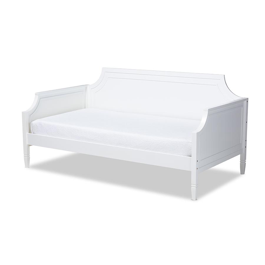 Mariana Classic and Traditional White Finished Wood Twin Size Daybed