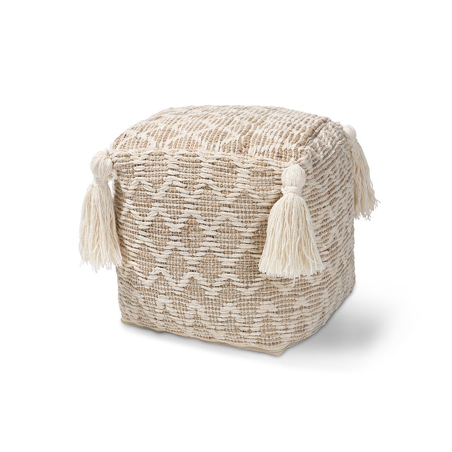 Hemp Pouf Ottoman