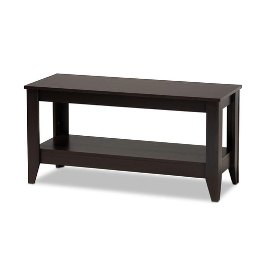 Baxton Studio Elada Modern and Contemporary Wenge Finished Wood Coffee Table