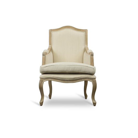 Baxton Studio Nivernais Wood Traditional French Accent Chair