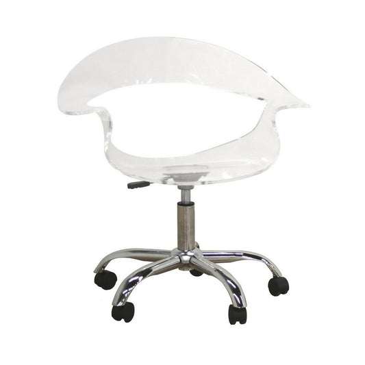 Baxton Studio Elia Acrylic Swivel Chair