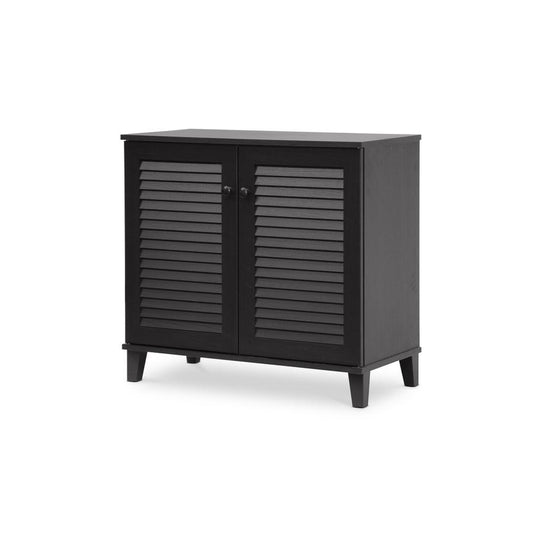 Baxton Studio Coolidge Espresso Shoe-Storage Cabinet