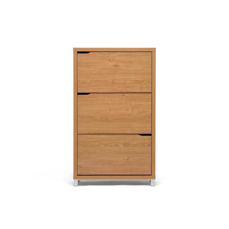 Baxton Studio Simms Maple Modern Shoe Cabinet