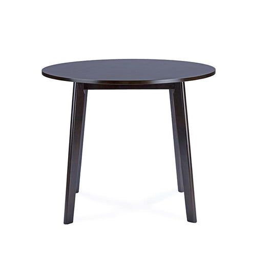 Baxton Studio Debbie Mid-Century Dark Brown Wood Round Dining Table