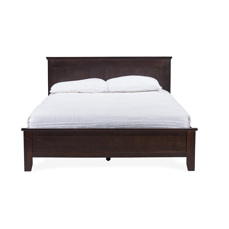 Baxton Studio Spuma Cappuccino Wood Contemporary Twin-Size Bed