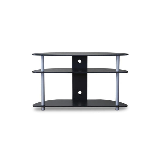 Baxton Studio Orbit Black and Silver TV Stand