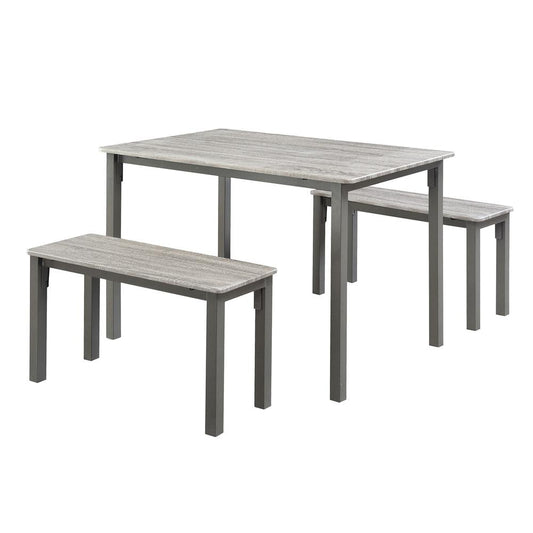 Tool less Boltzero Dining Table with 2 Benches