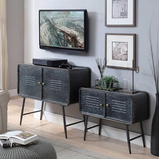 TWO PIECE LOCKER STORAGE CABINETS/Gray Metal