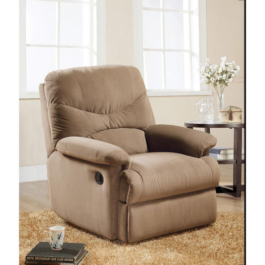 Recliner (Motion), Light Brown Microfiber 00627