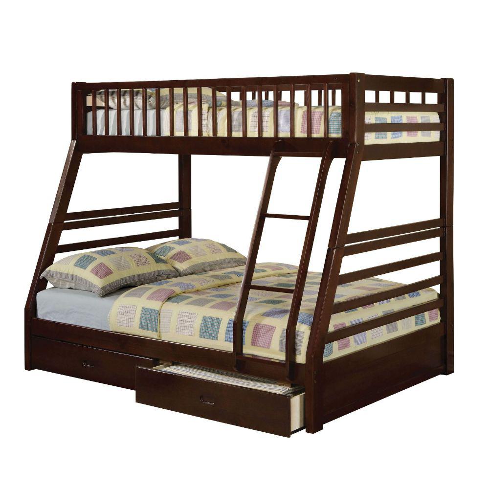 Jason  Espresso Twin/Full Bunk Bed w/2 Drw