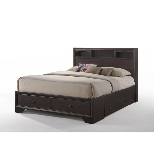 Madison II Queen Bed w/Storage, Espresso (1Set/3Ctn)